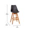 Flash Furniture 27 Inch Black Plastic and LeatherSoft Barstools, PK 2 CH-210925-7-BK-GG - alternate 10